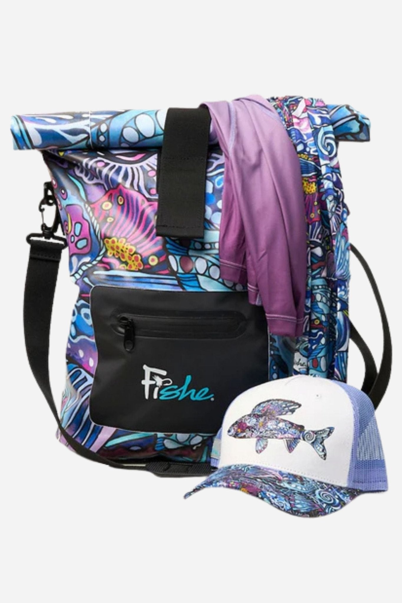 Enchanted Grayling Roll Tote Dry Bag - FisheWear