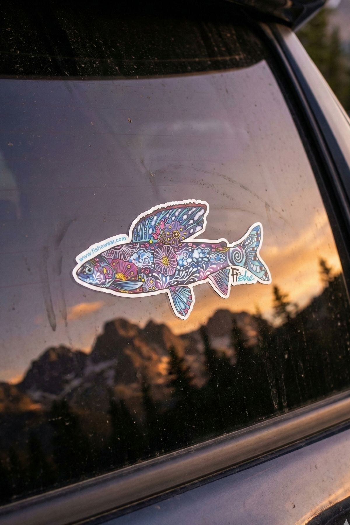 Enchanted Grayling Sticker - FisheWear