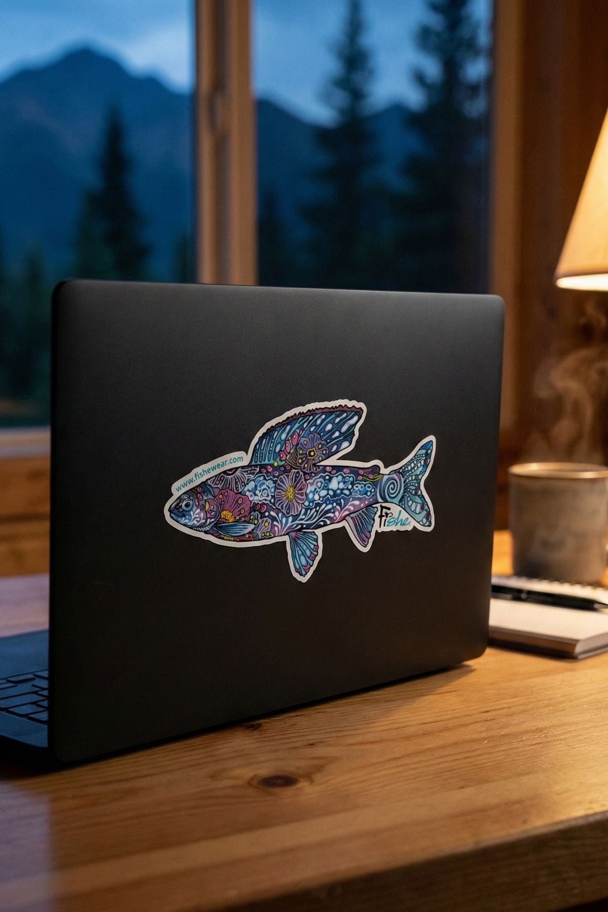 Enchanted Grayling Sticker - FisheWear