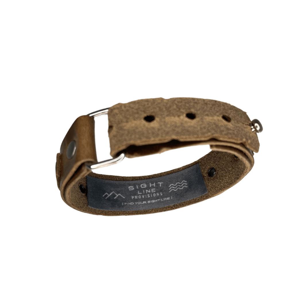 Sight Line Mountains Leather Bracelet - Standard - FisheWear