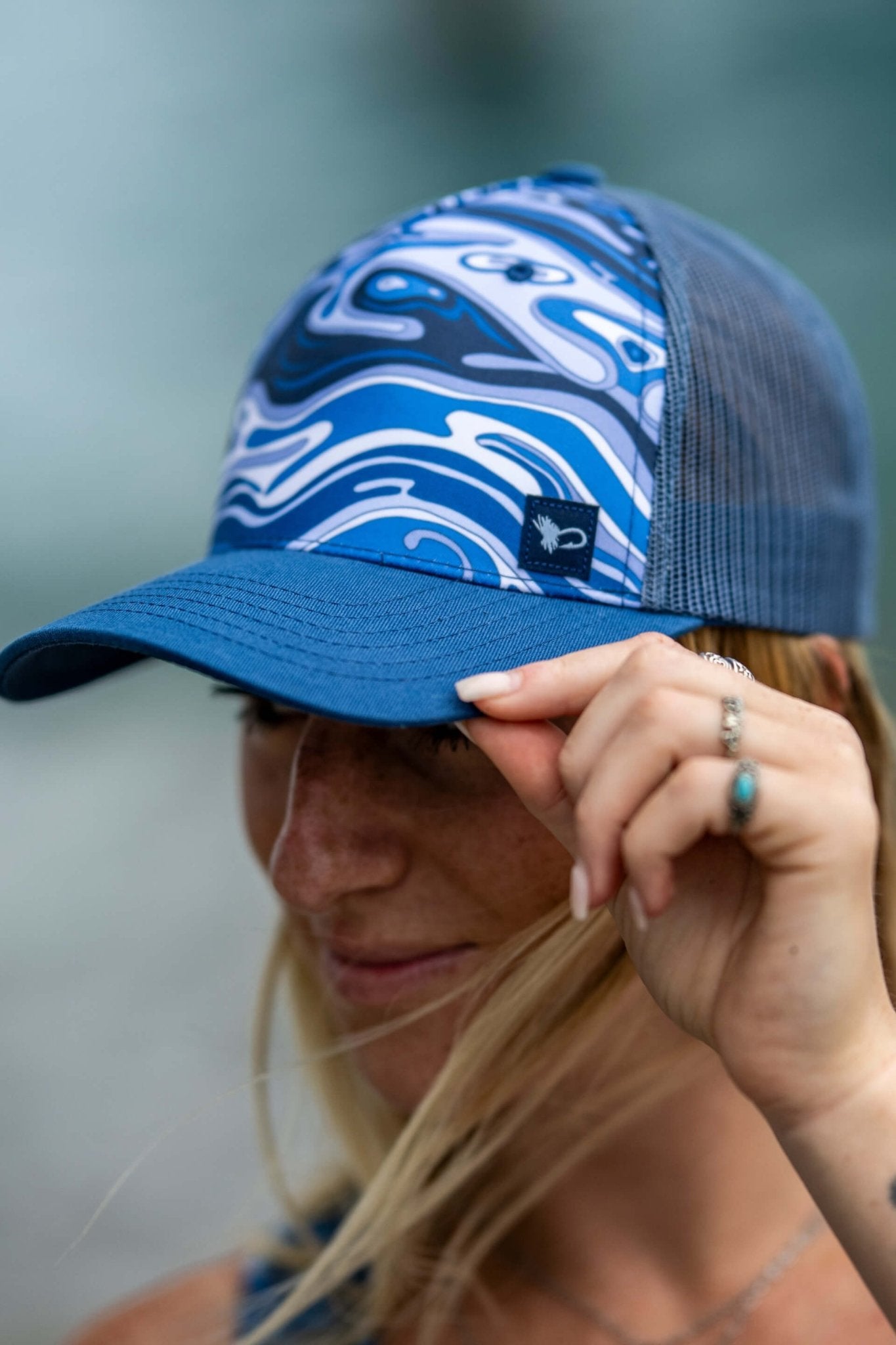 FisheWaters Abstract Trucker Hat - FisheWear