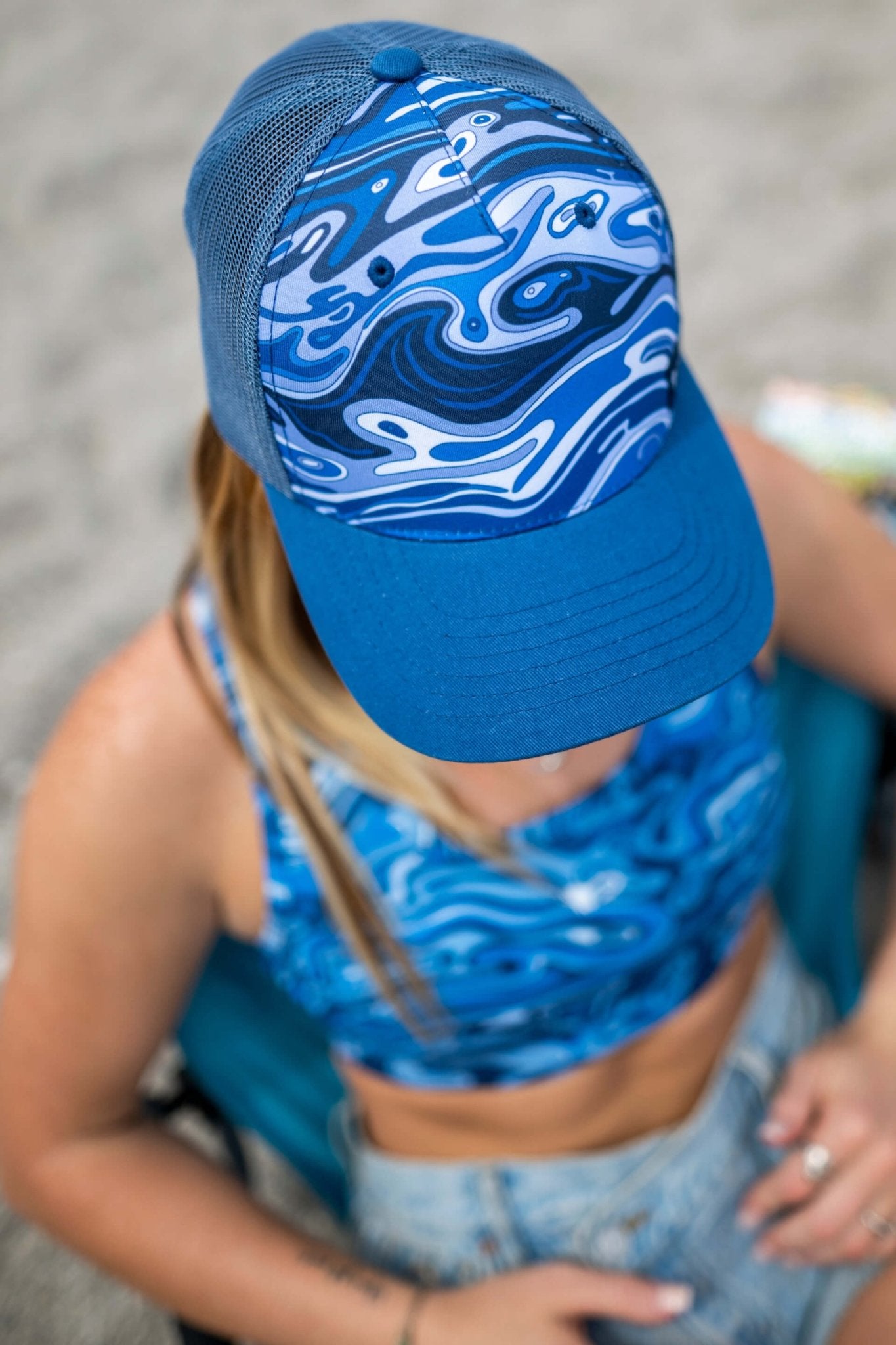 FisheWaters Abstract Trucker Hat - FisheWear