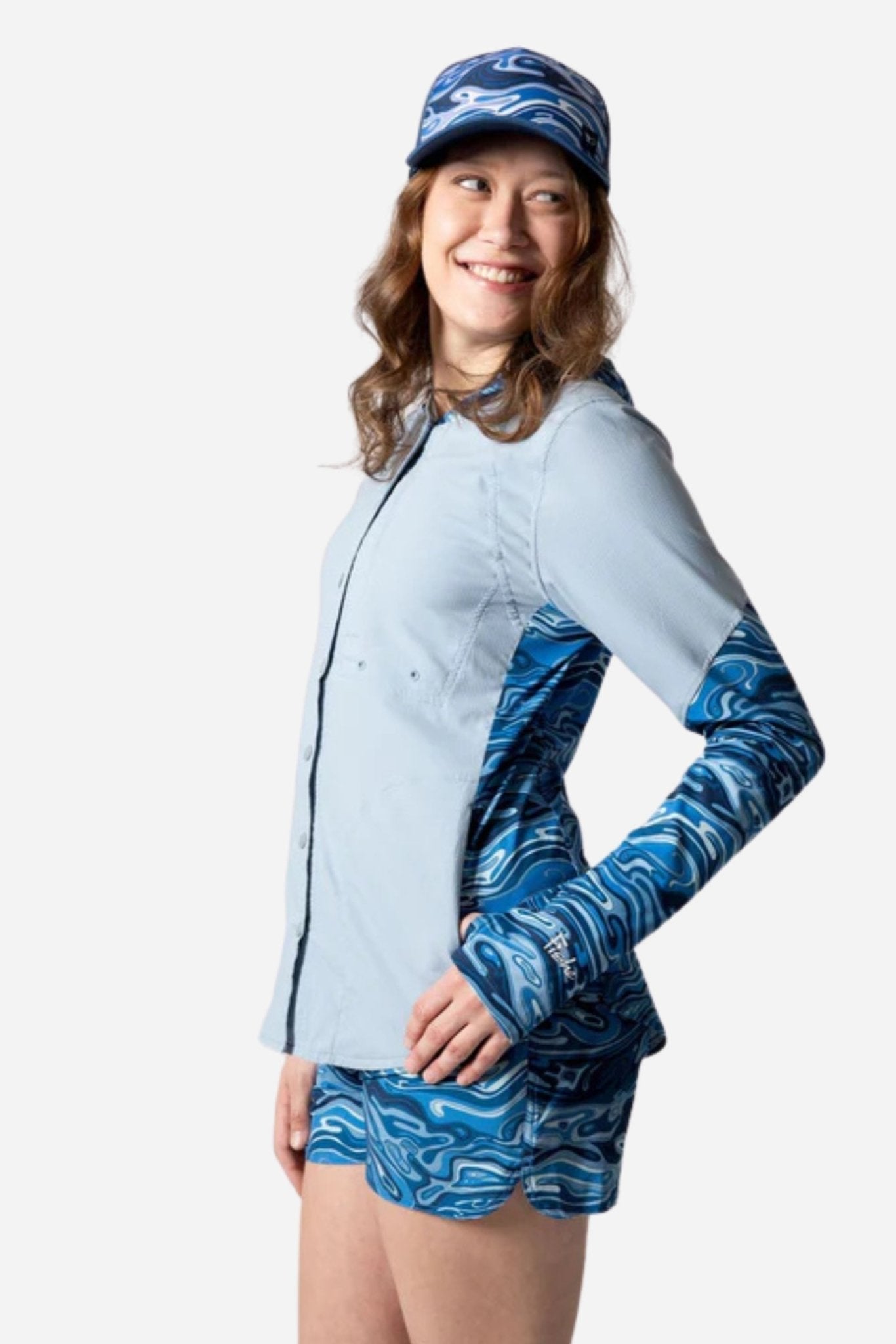 Coastline Hybrid Sunshirt – Women's UPF Fishing Shirt | FisheWear