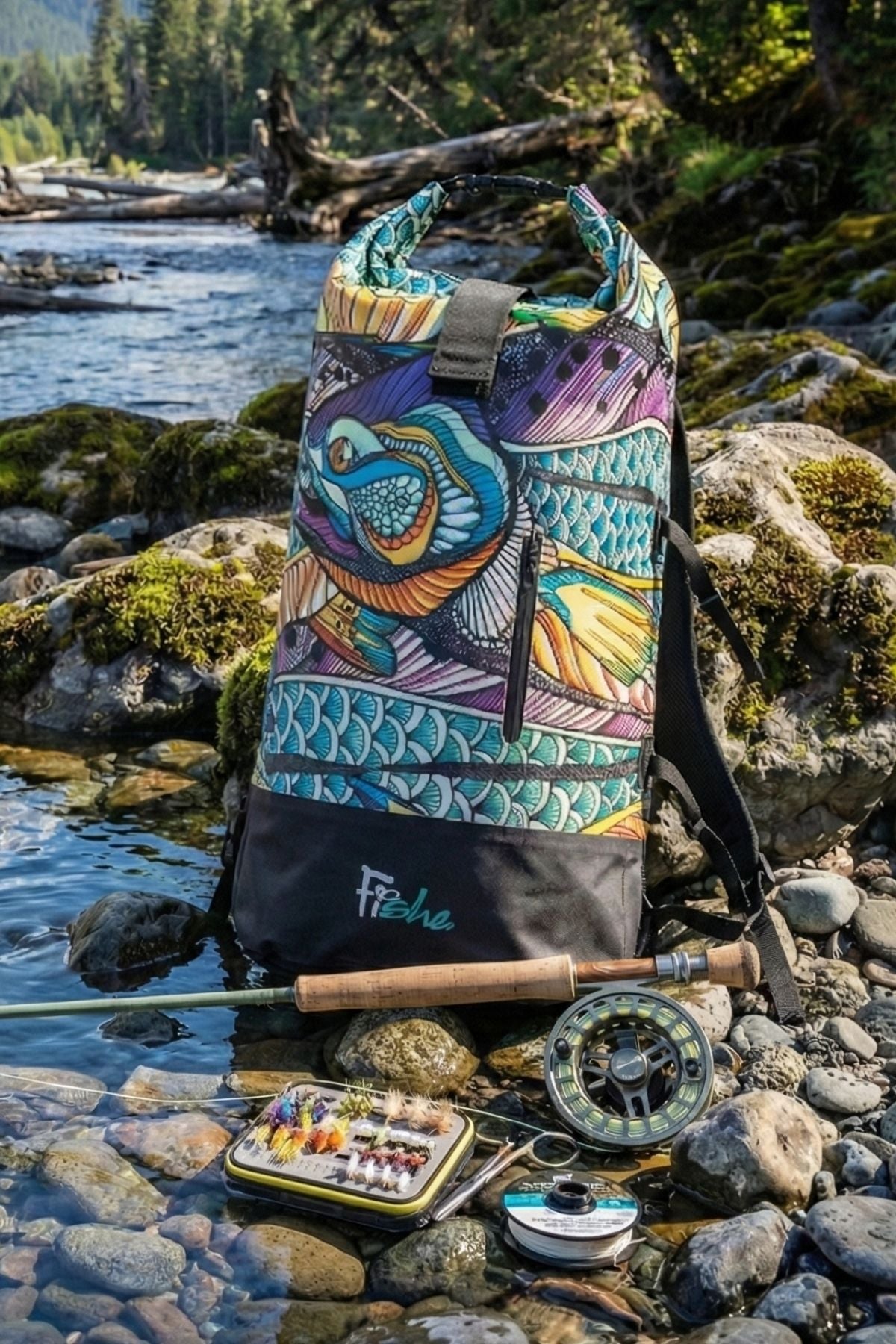 Kaleido King Backpack Dry Bag - FisheWear