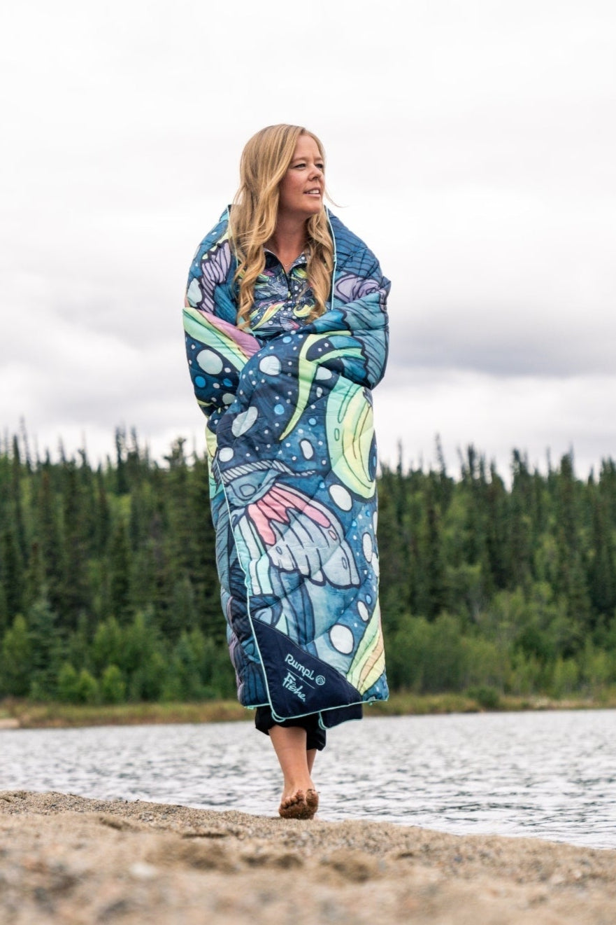 Limited Edition HaliBorealis Fishe x Rumpl Puffy Blanket - FisheWear