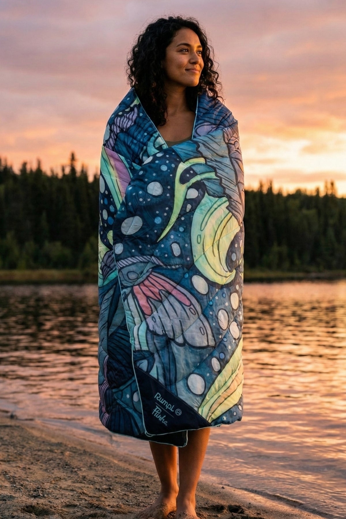 Limited Edition HaliBorealis Fishe x Rumpl Puffy Blanket - FisheWear