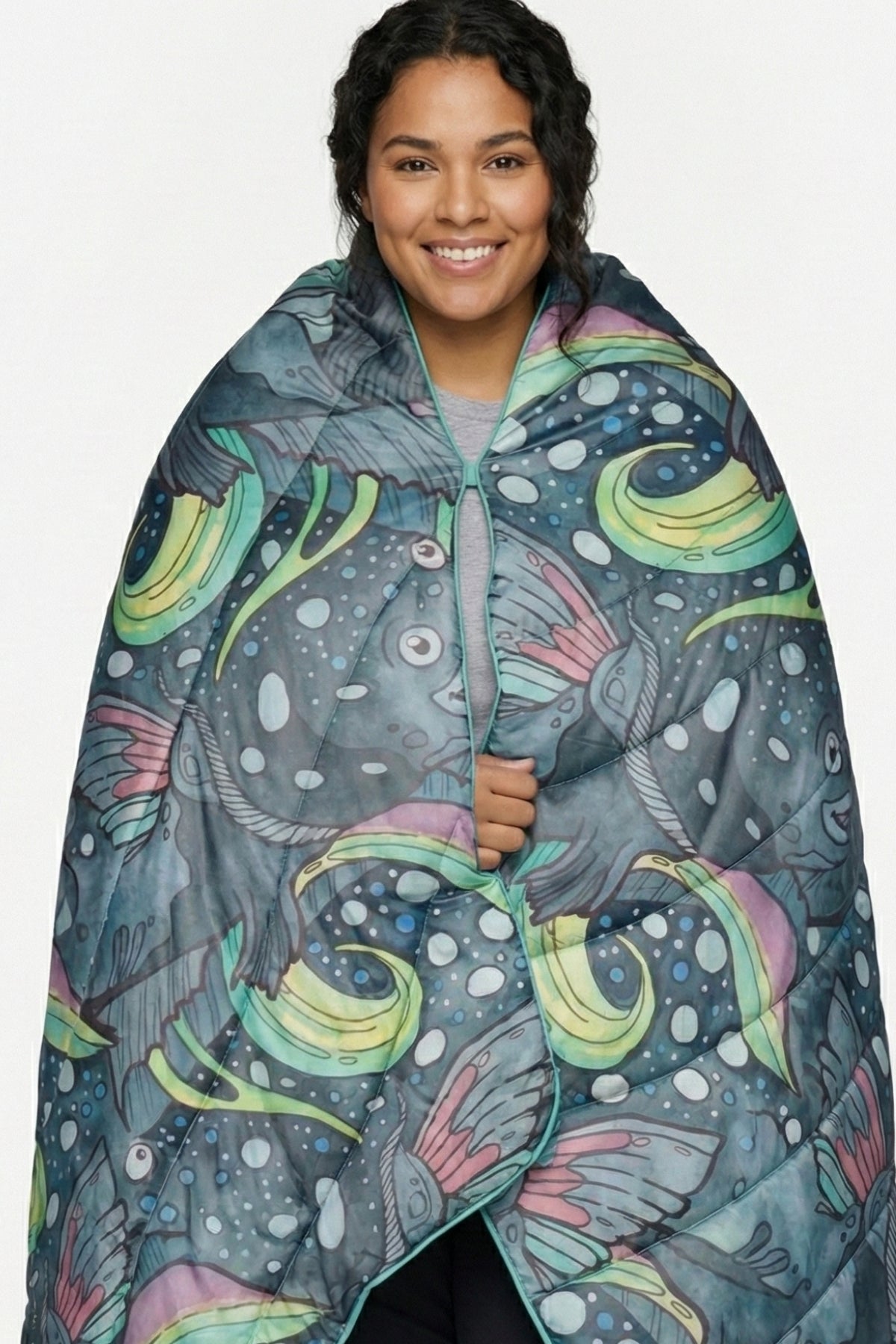 Limited Edition HaliBorealis Fishe x Rumpl Puffy Blanket - FisheWear