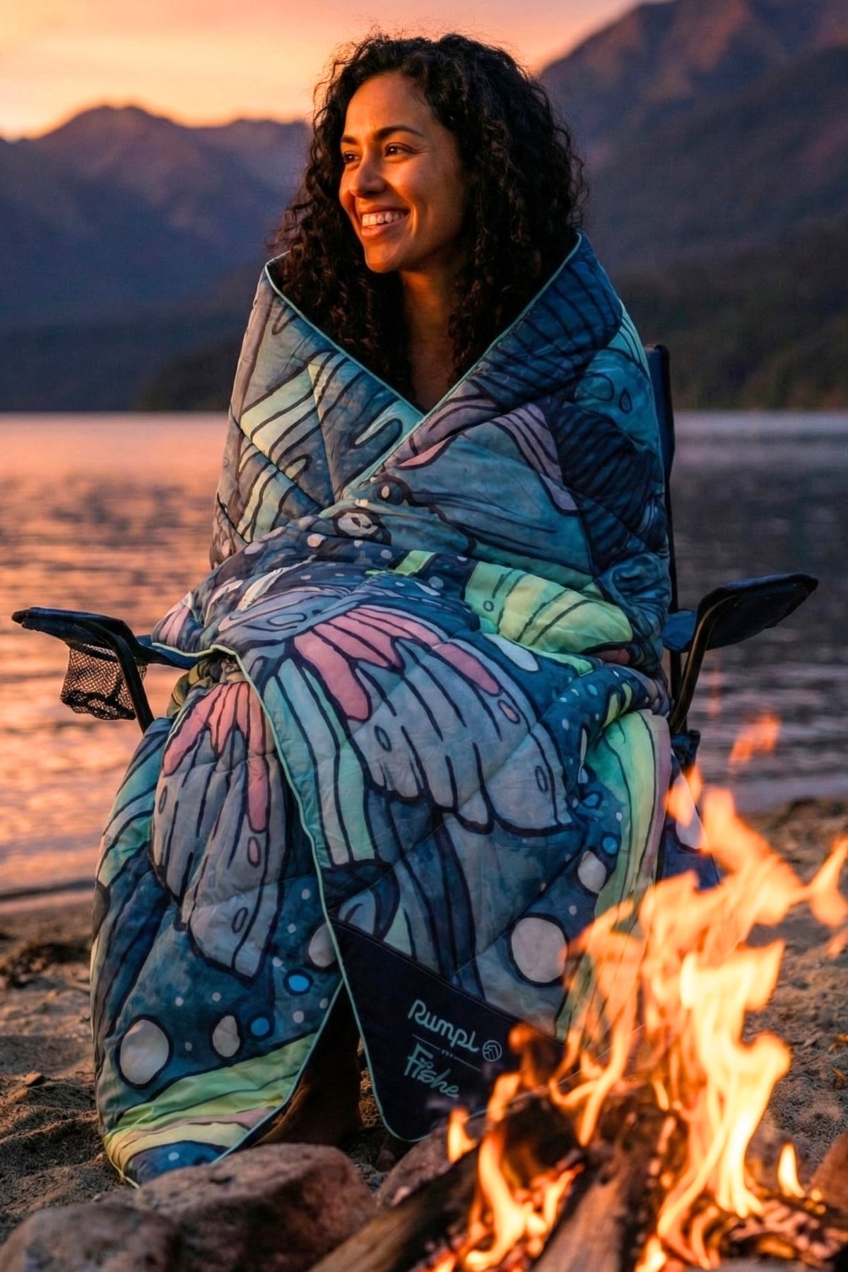 Limited Edition HaliBorealis Fishe x Rumpl Puffy Blanket - FisheWear