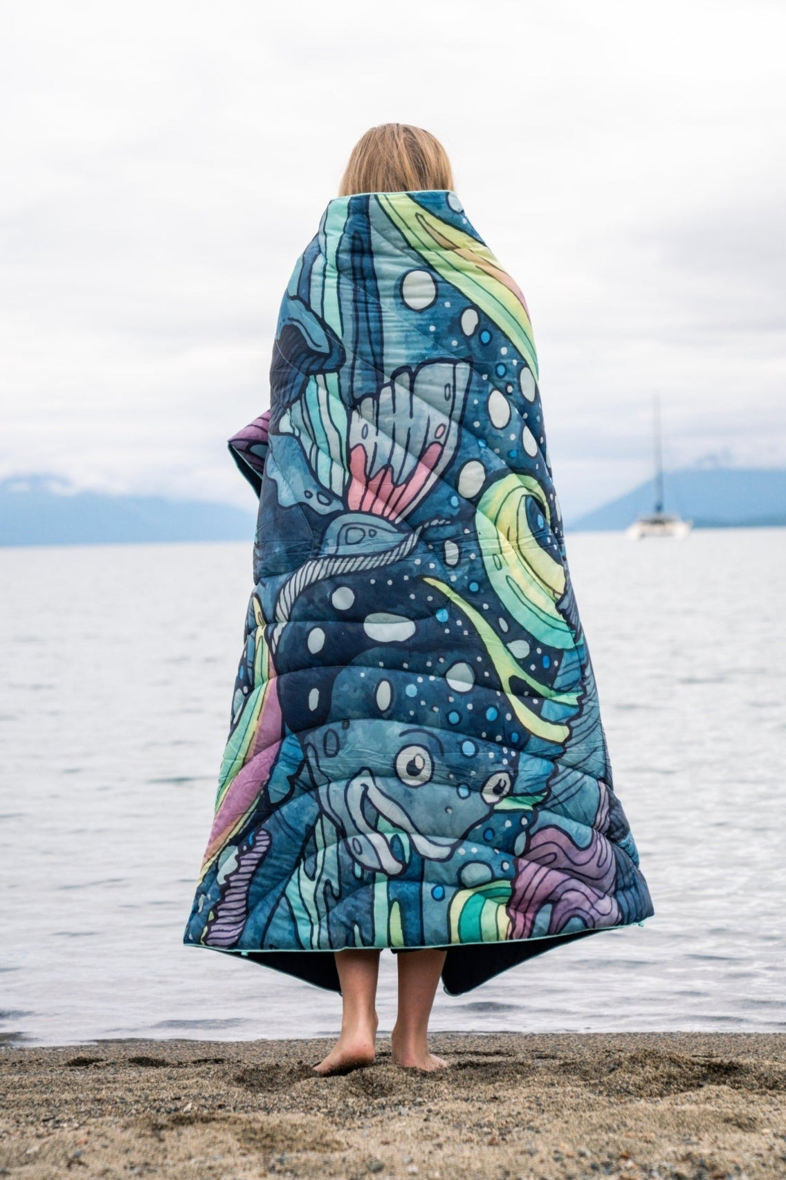 Limited Edition HaliBorealis Fishe x Rumpl Puffy Blanket - FisheWear