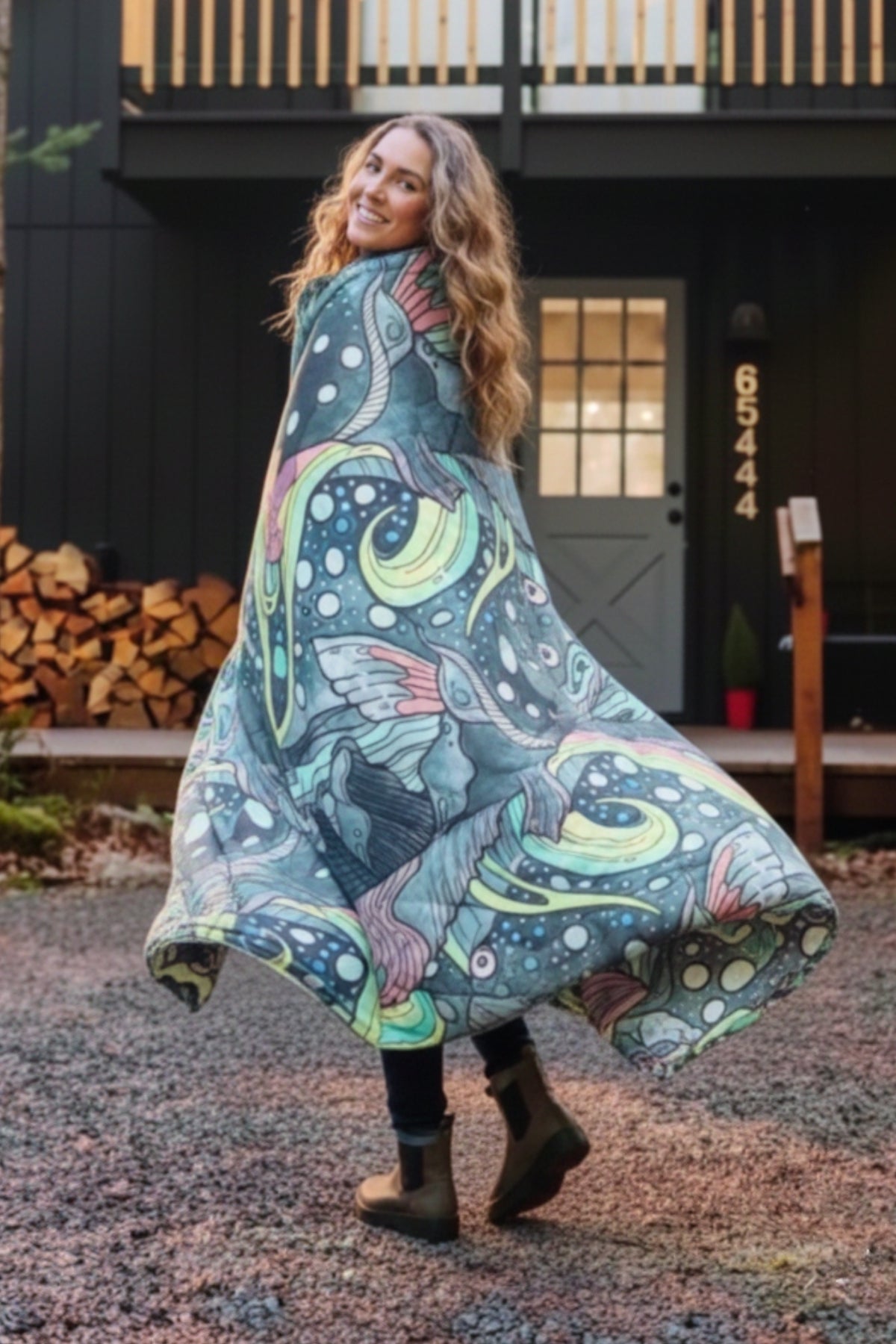 Limited Edition HaliBorealis Fishe x Rumpl Puffy Blanket - FisheWear