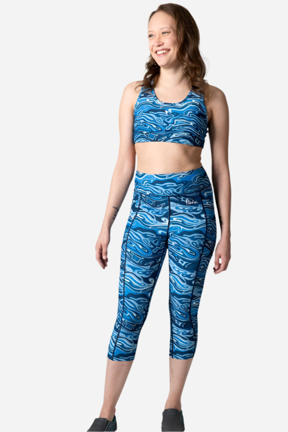 PREORDER - FisheWaters Pocket Capri Leggings - FisheWear