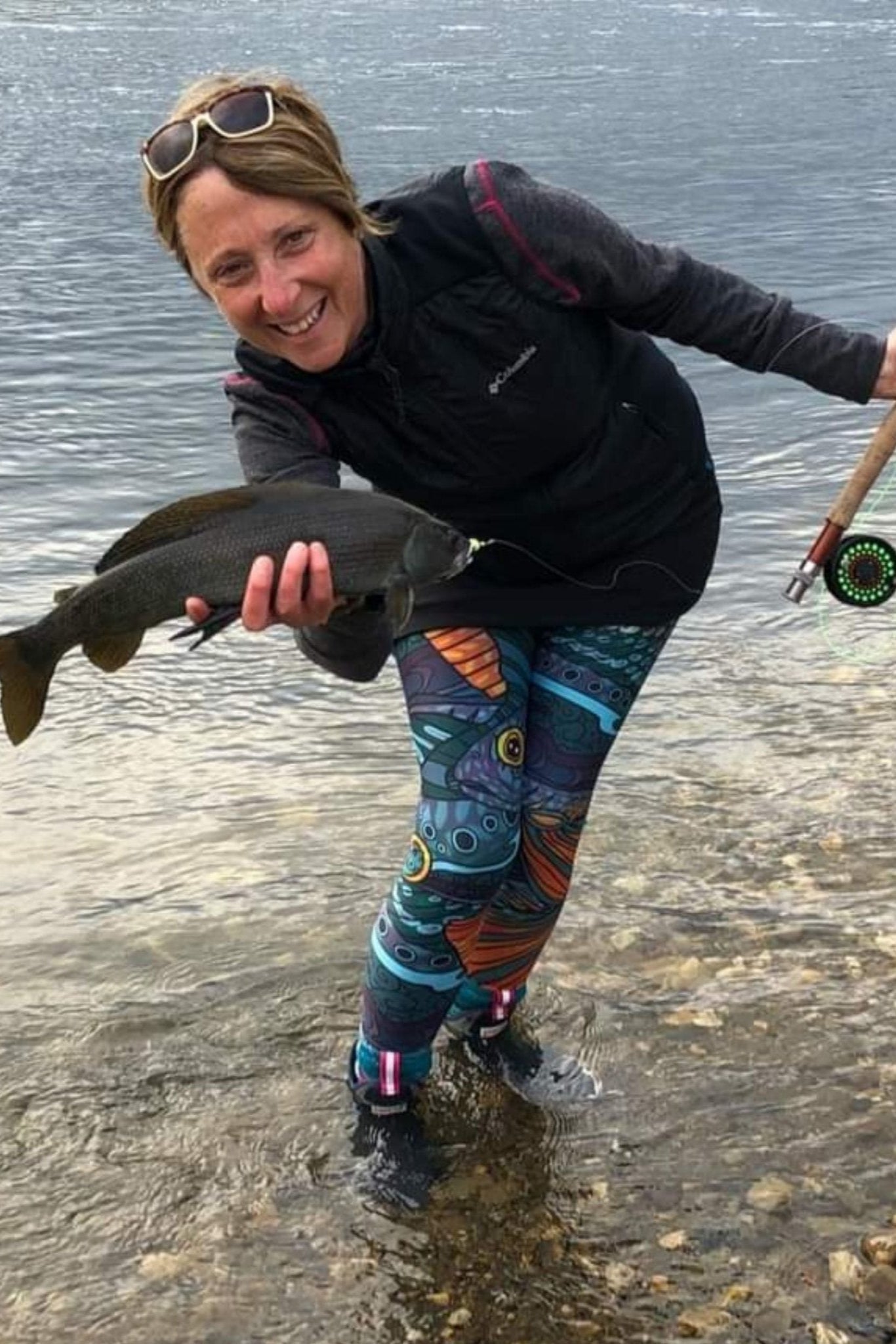 Groovy Grayling Signature Leggings – Limited-Edition Retro Fishing