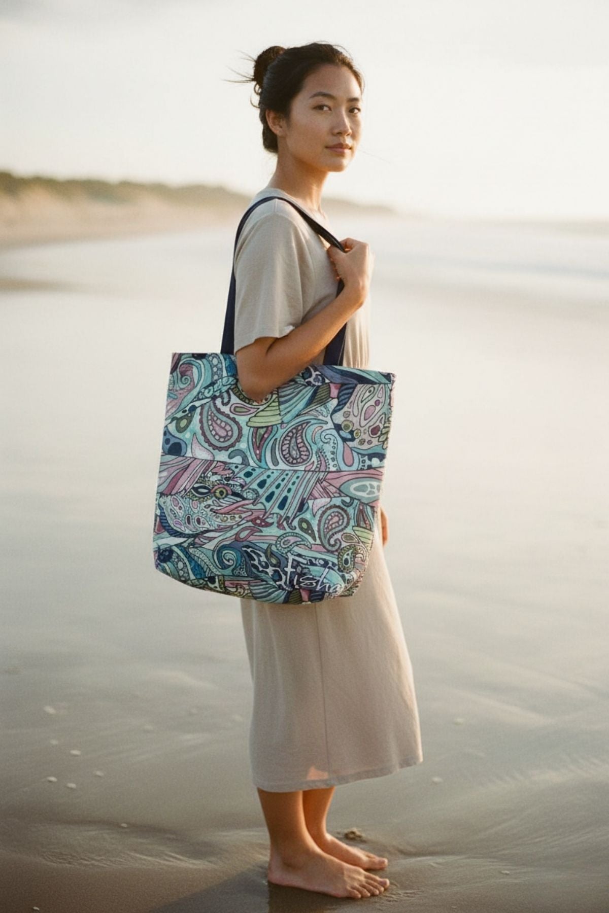 Radiant Redfish Canvas Tote - FisheWear