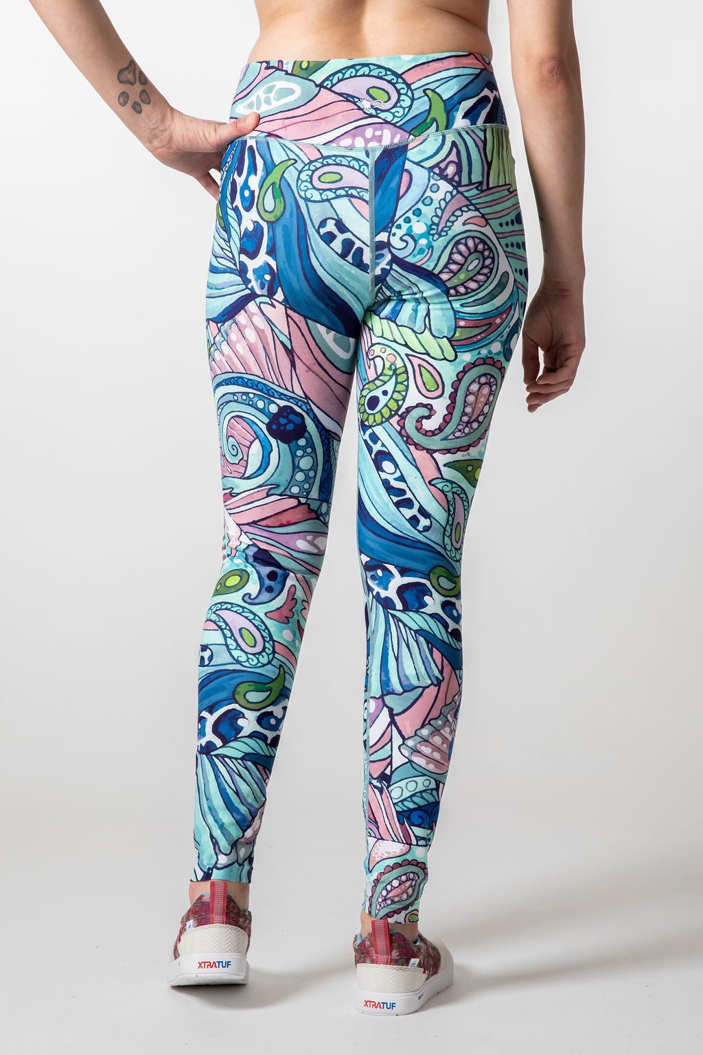 Radiant Redfish High - Waisted Leggings - FisheWear