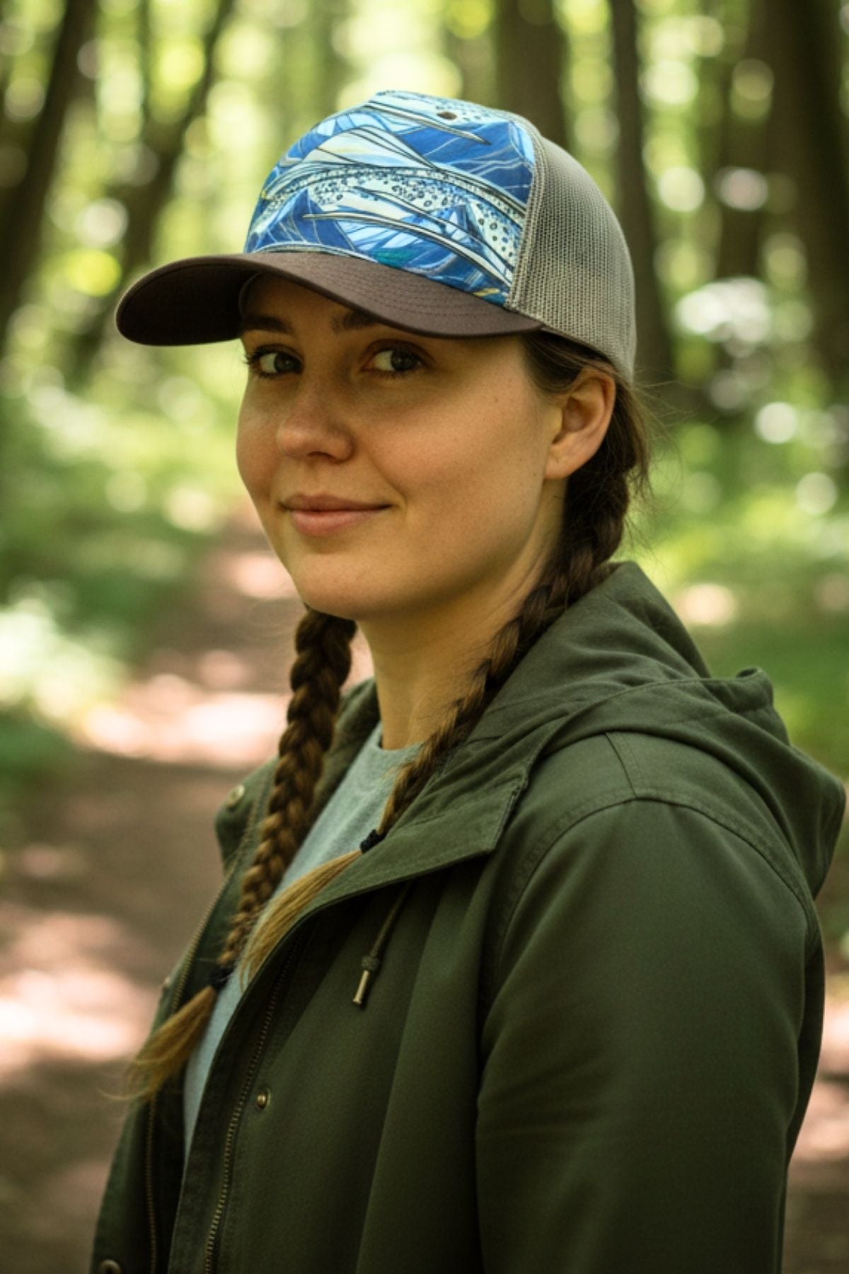 Rainbow Ridge Abstract Trucker Hat - FisheWear