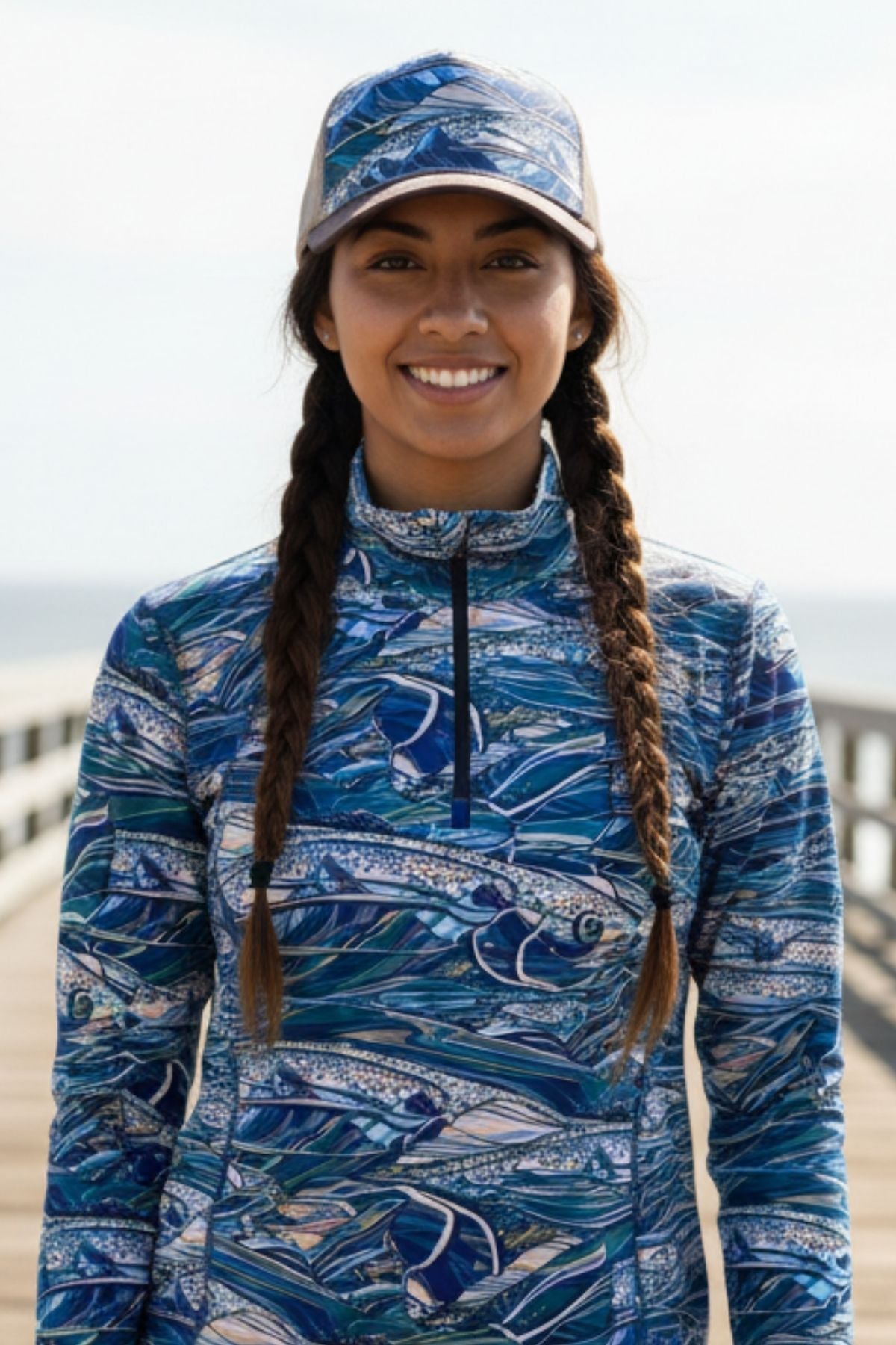 Rainbow Ridge Abstract Trucker Hat - FisheWear