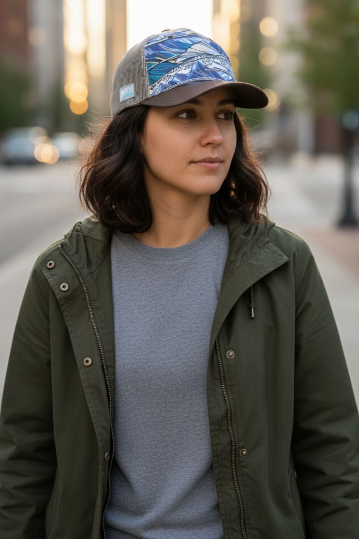 Rainbow Ridge Abstract Trucker Hat - FisheWear