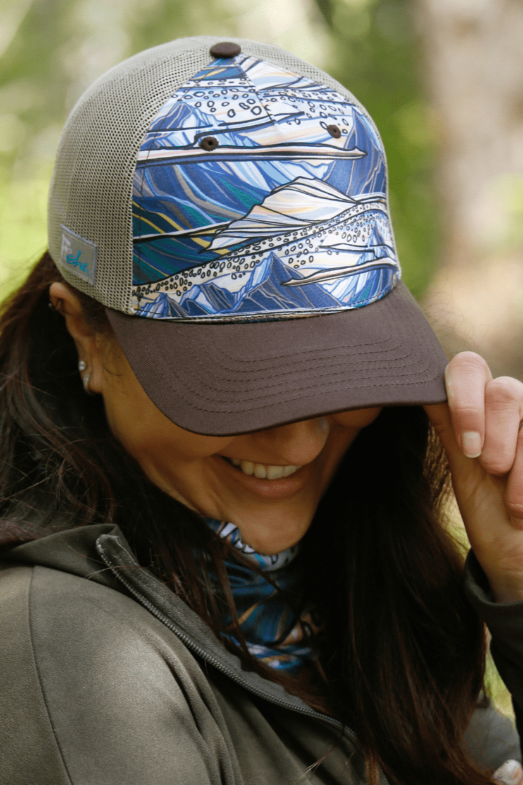 Rainbow Ridge Abstract Trucker Hat - FisheWear