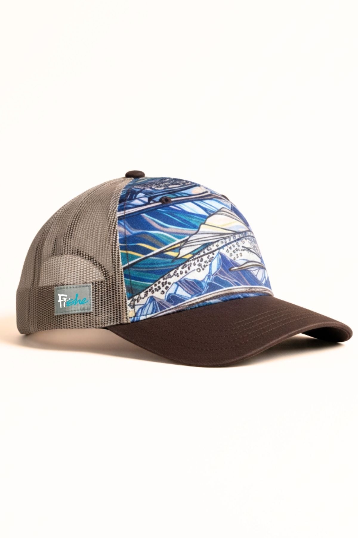 Rainbow Ridge Abstract Trucker Hat - FisheWear