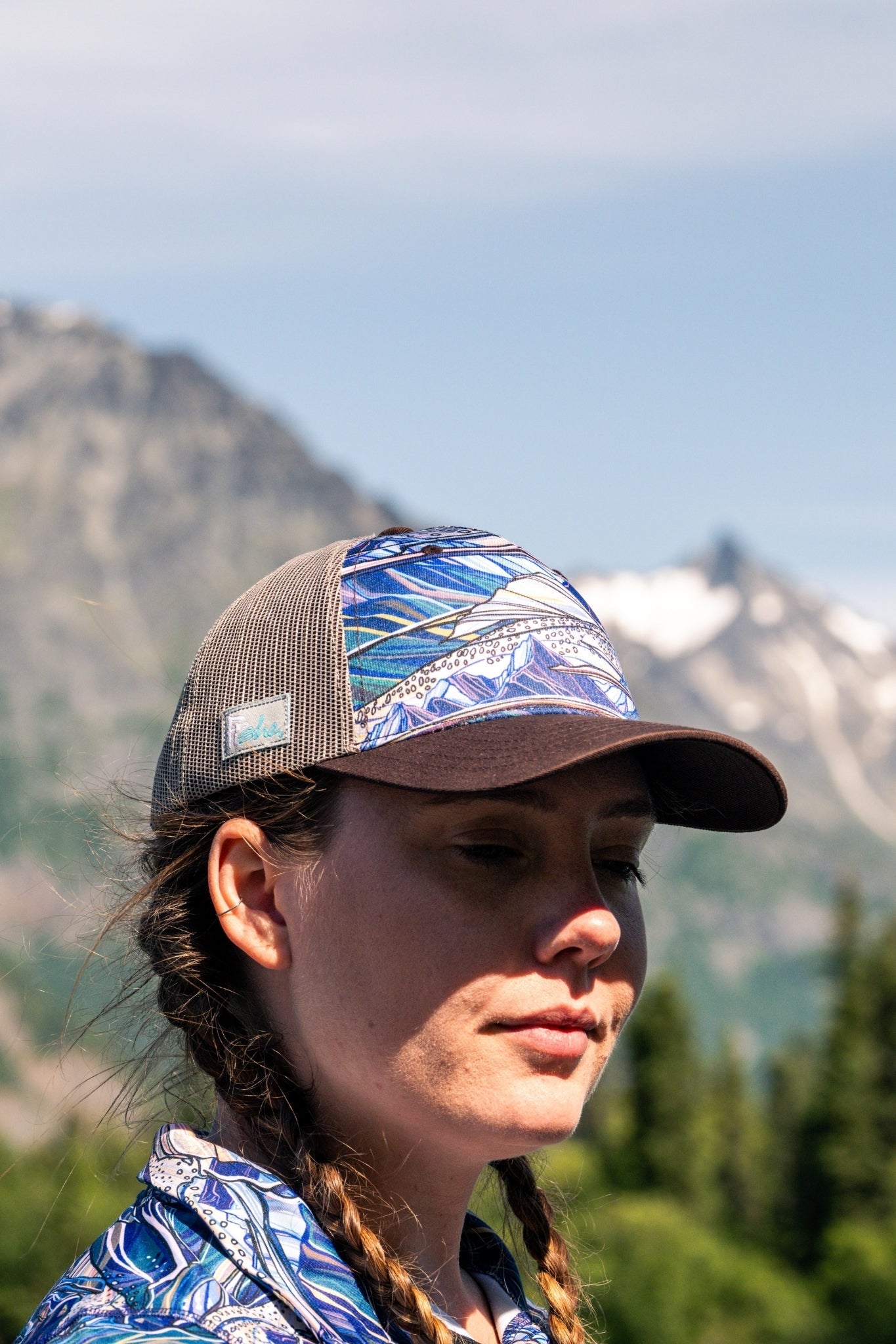 Rainbow Ridge Abstract Trucker Hat - FisheWear