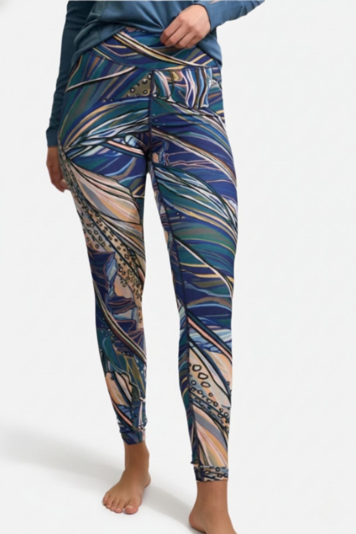 Rainbow Ridge High - Waisted Leggings - FisheWear