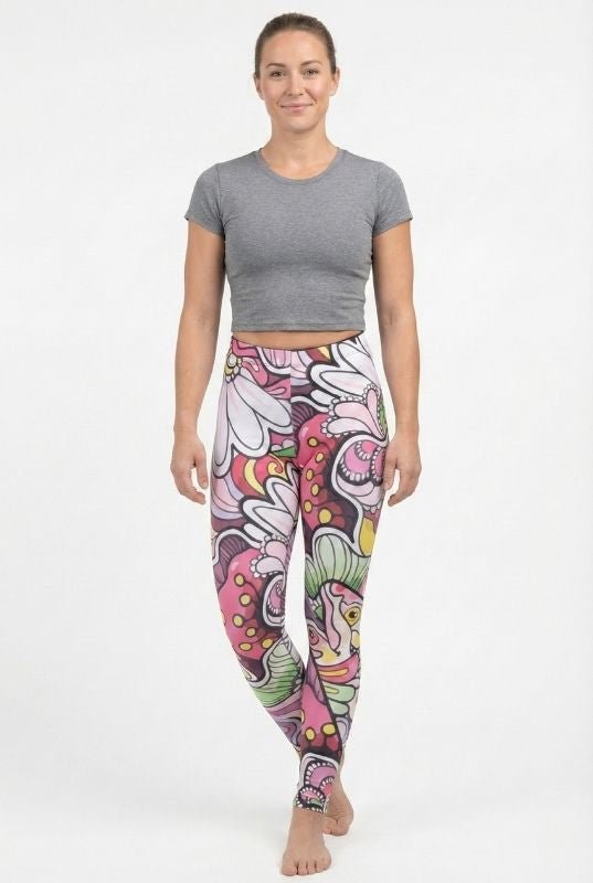 REDtro Salmon Signature Leggings - FisheWear