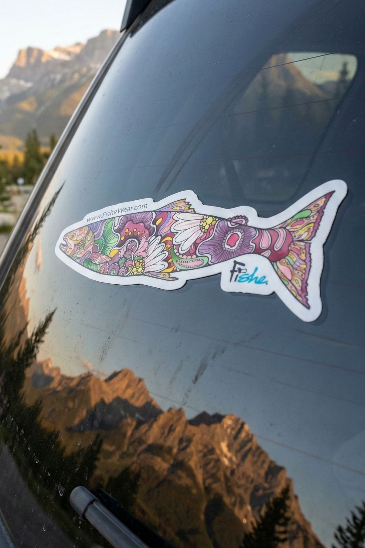 REDtro Salmon Sticker - FisheWear