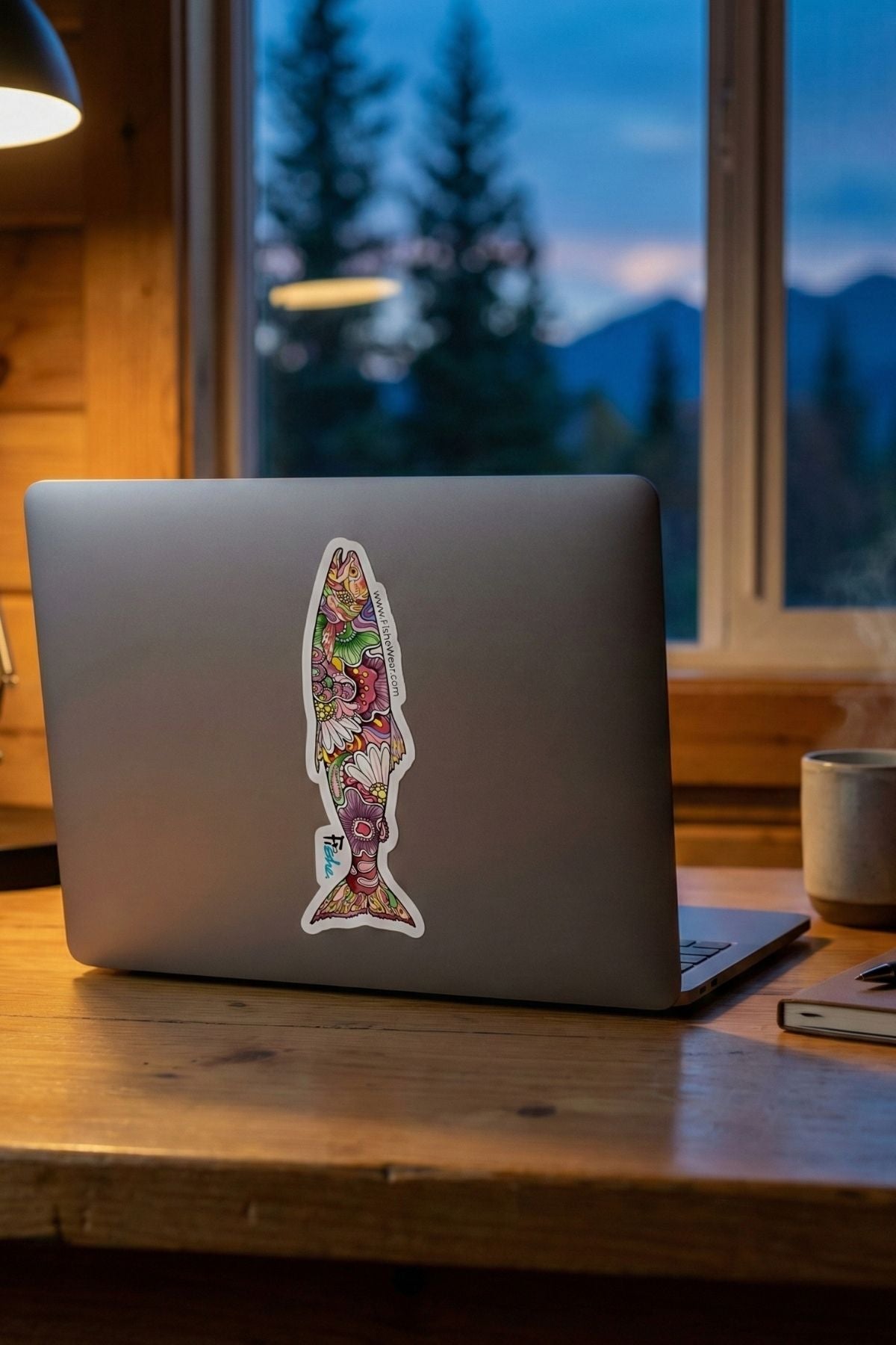 REDtro Salmon Sticker - FisheWear