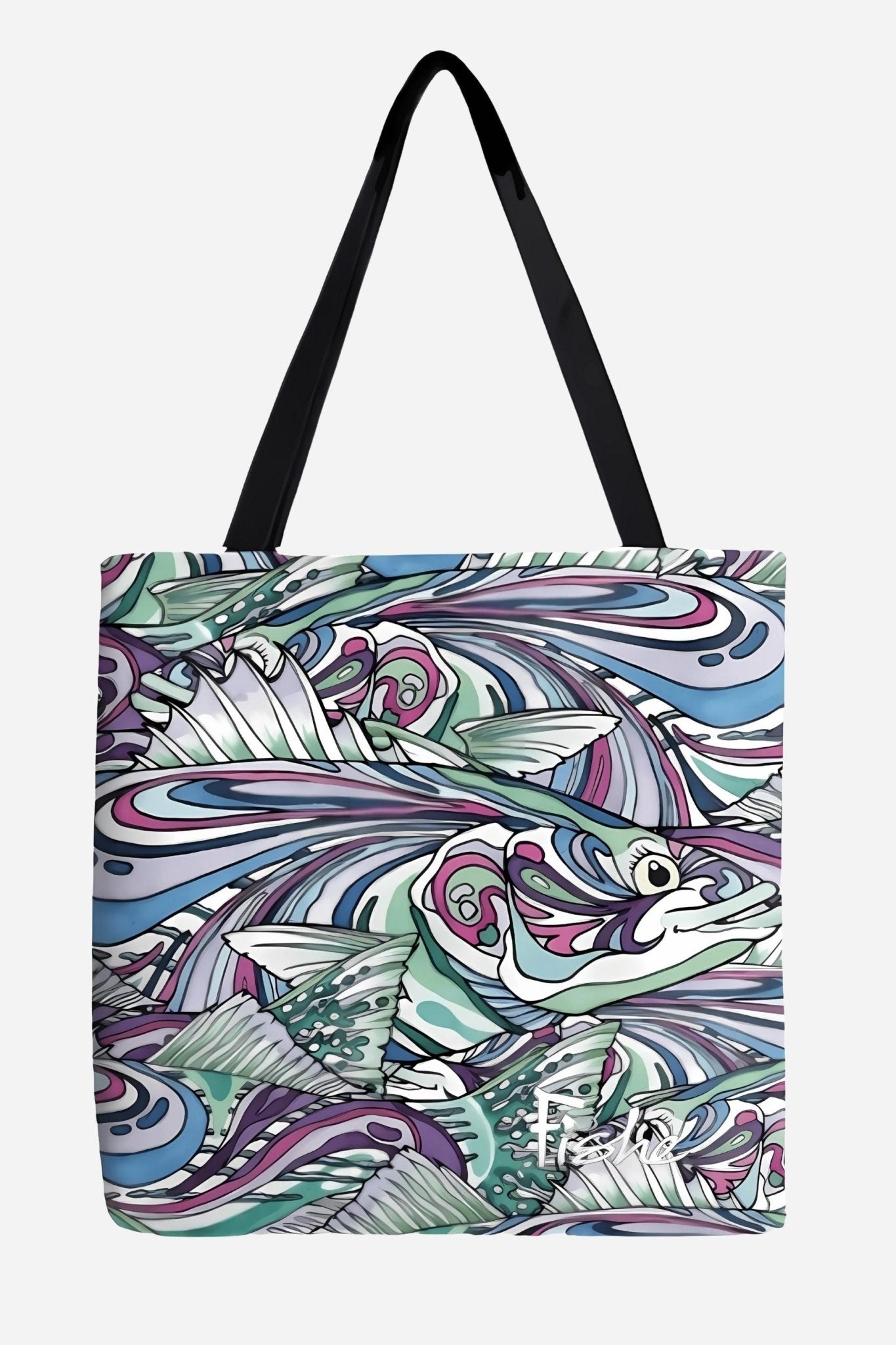 Salty Striper Canvas Tote - FisheWear