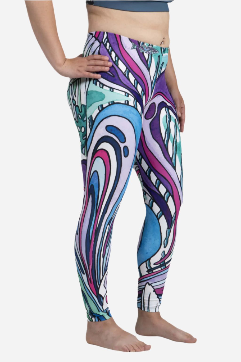Salty Striper Signature Leggings - FisheWear