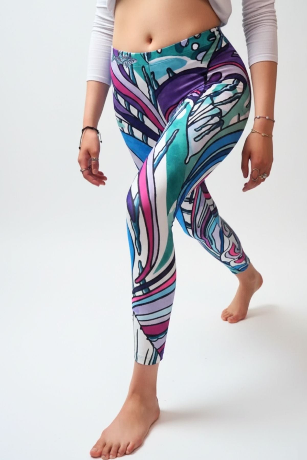 Salty Striper Signature Leggings - FisheWear