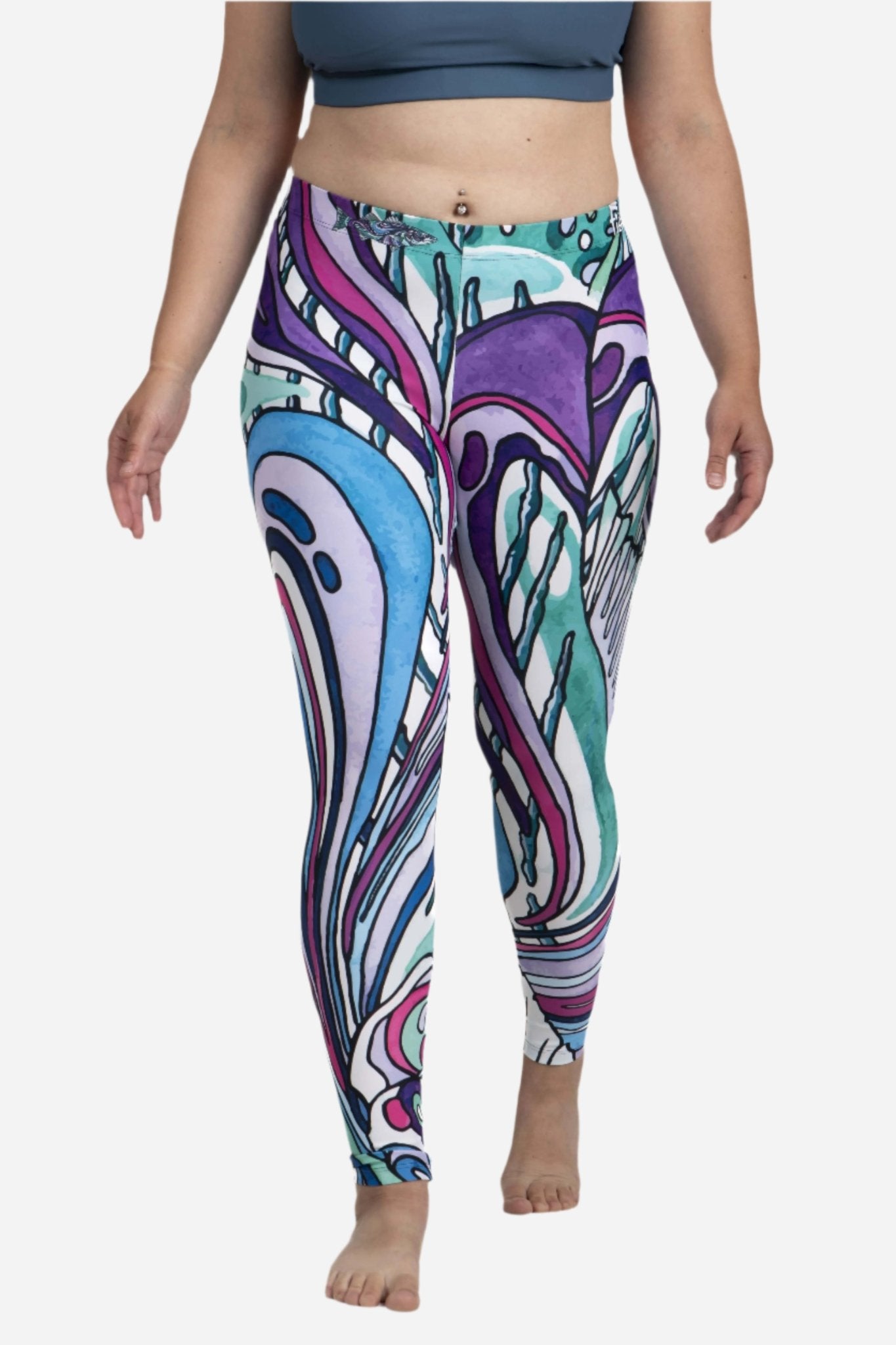 Salty Striper Signature Leggings - FisheWear
