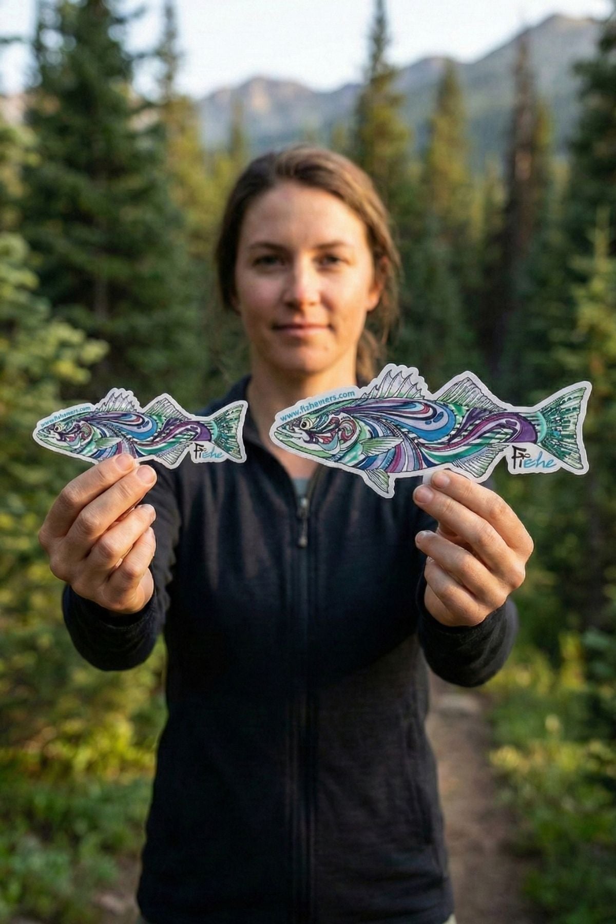 Salty Striper Fish Sticker – Weatherproof Outdoor Decal | FisheWear