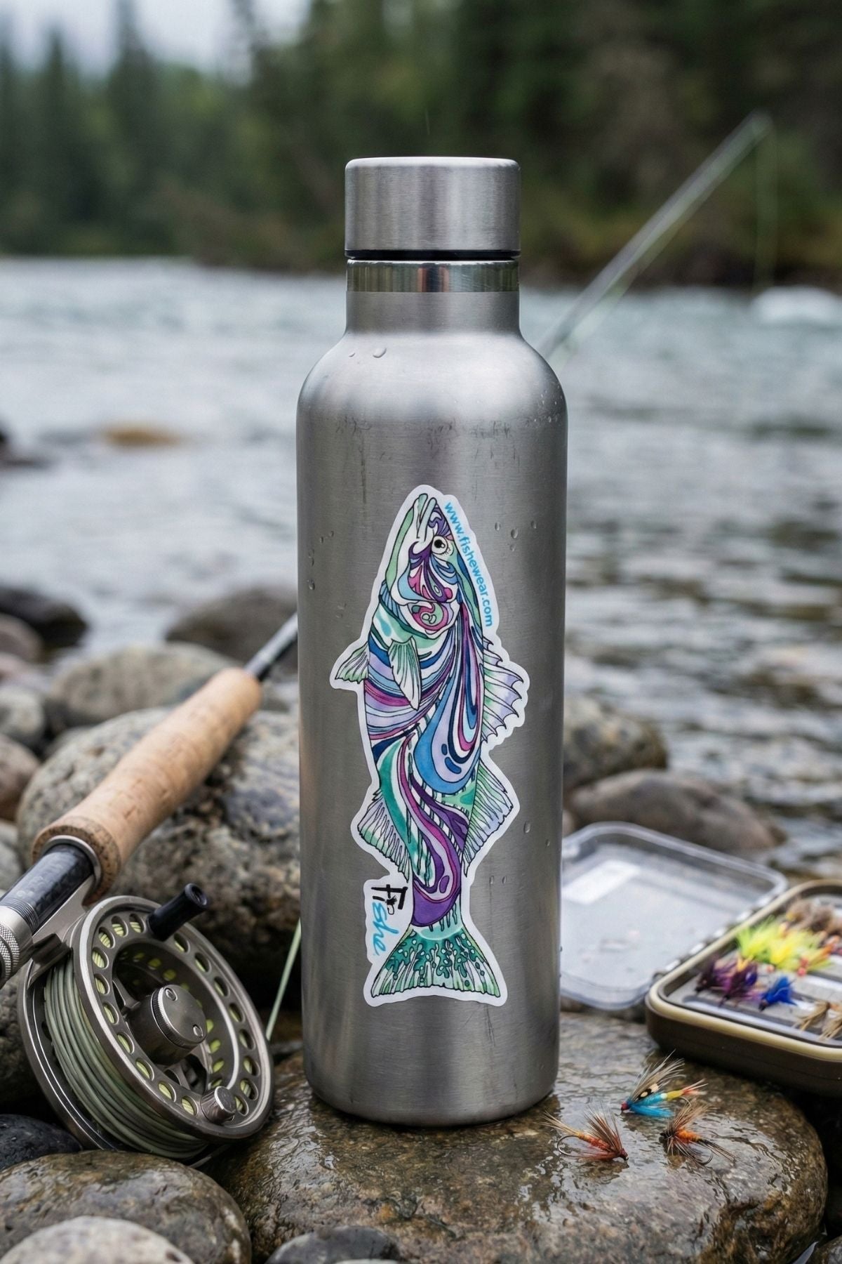 Salty Striper Sticker - FisheWear