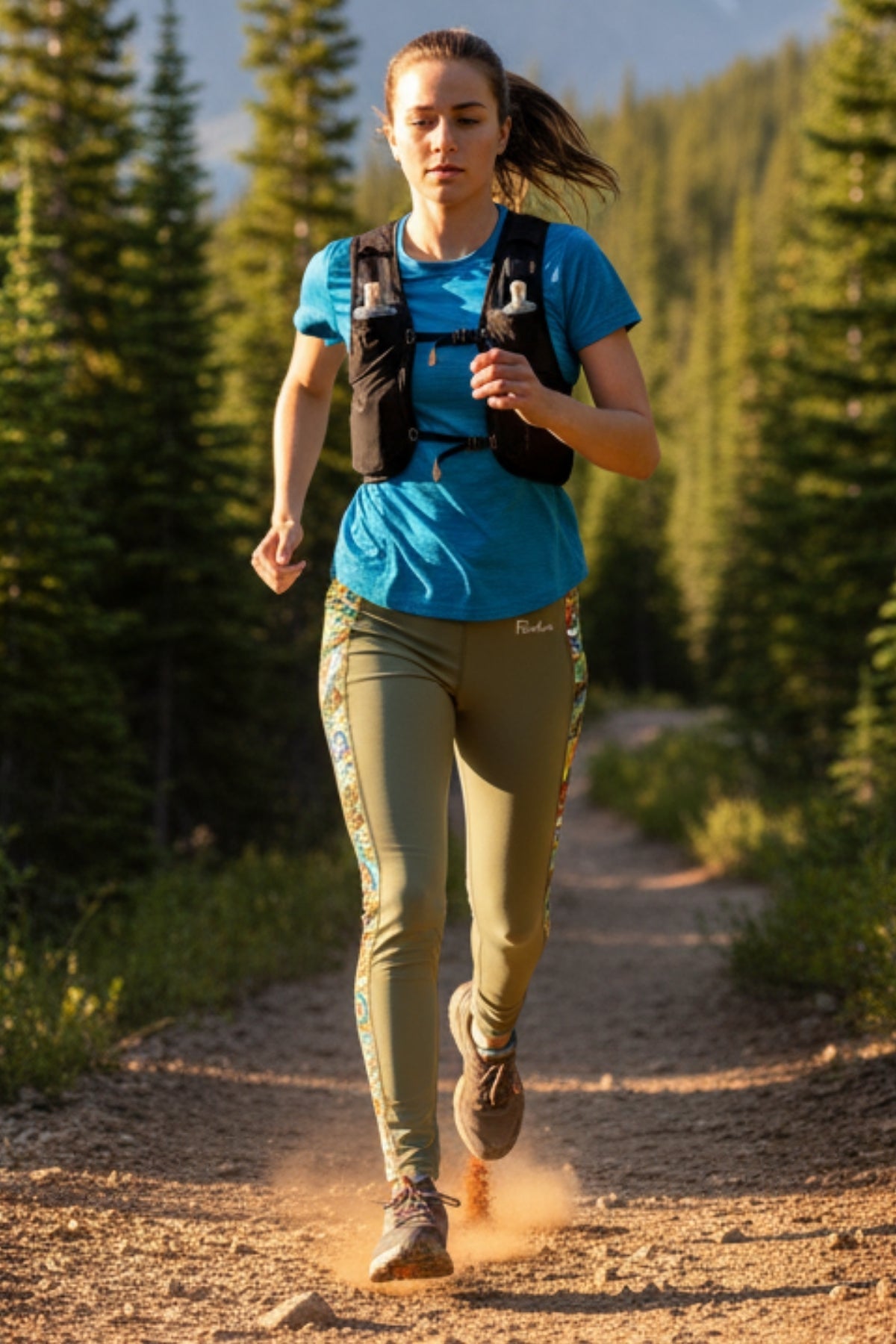 Sitka Green Boho Bass Pocket Leggings - FisheWear