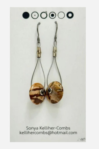 Sonya Kelliher-Combs Earrings Handcrafted Alaskan Art