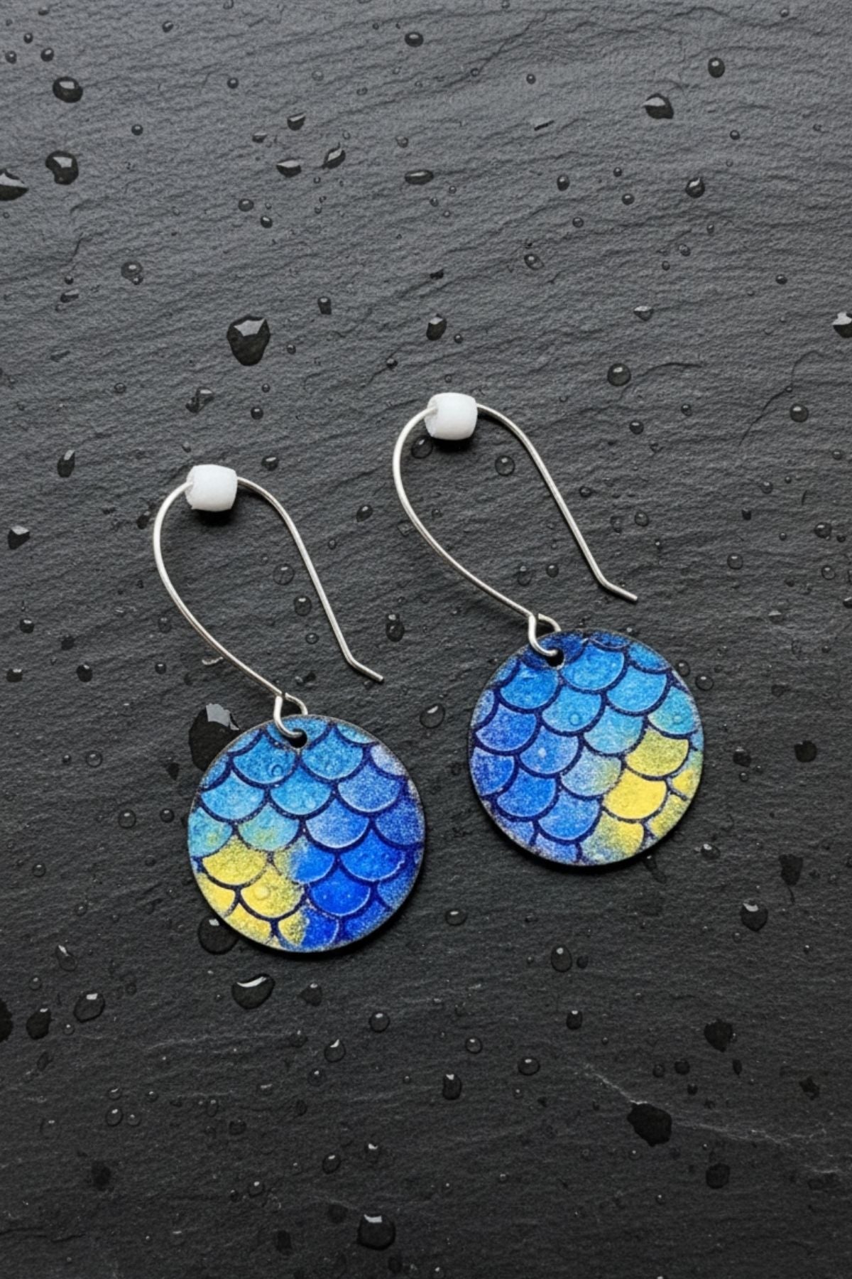 Torch and Tide Earrings - HaliBorealis Circle - FisheWear