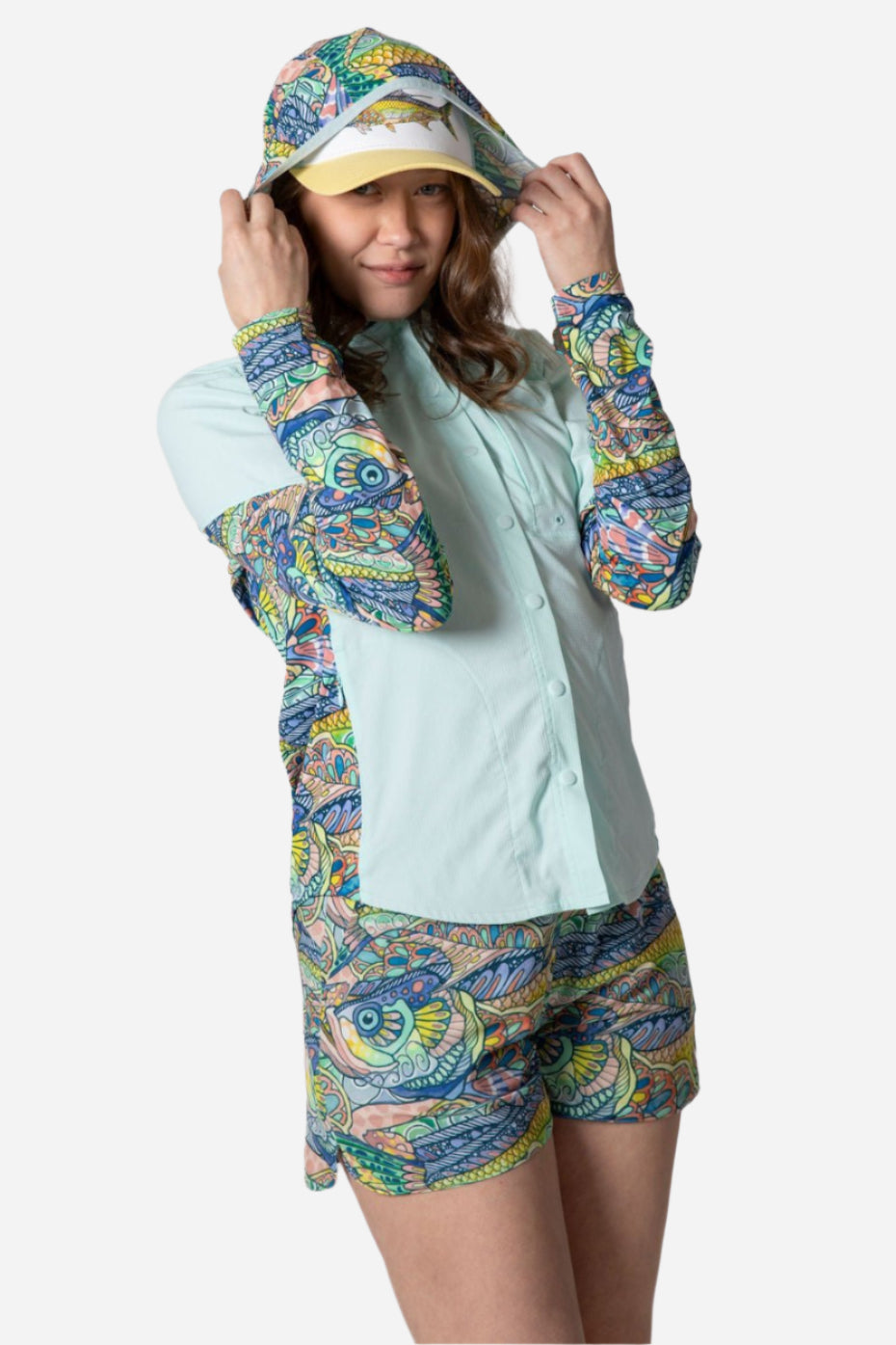 Tropical Tarpon Coastline Hybrid Sunshirt - FisheWear