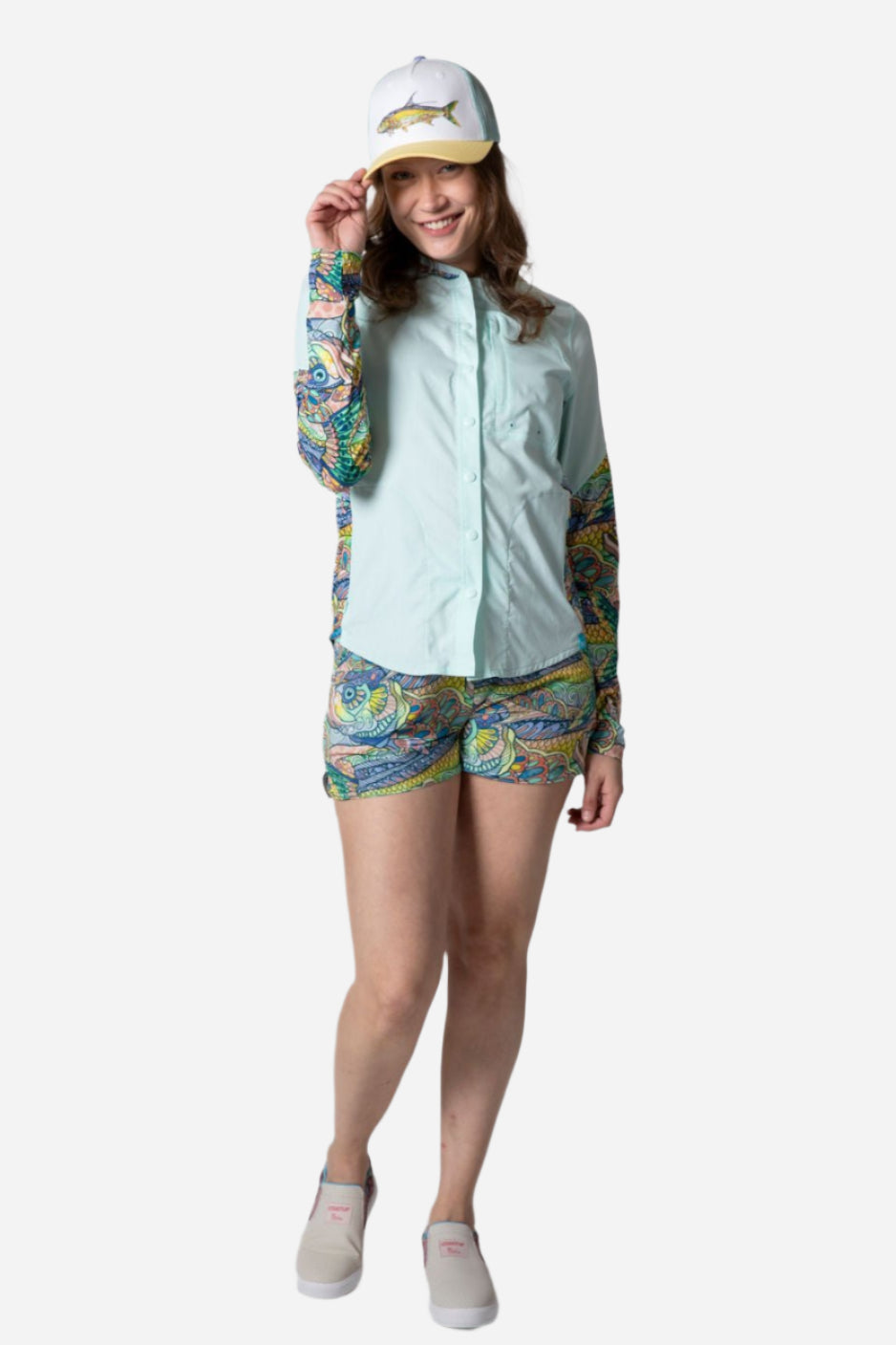 Tropical Tarpon Coastline Hybrid Sunshirt - FisheWear