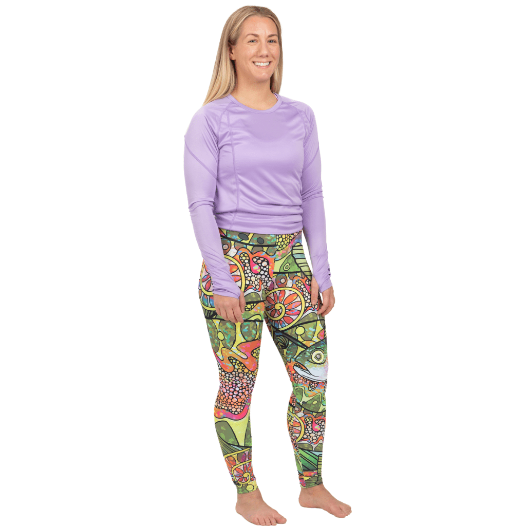 Troutrageous Rainbow Signature Leggings - FisheWear