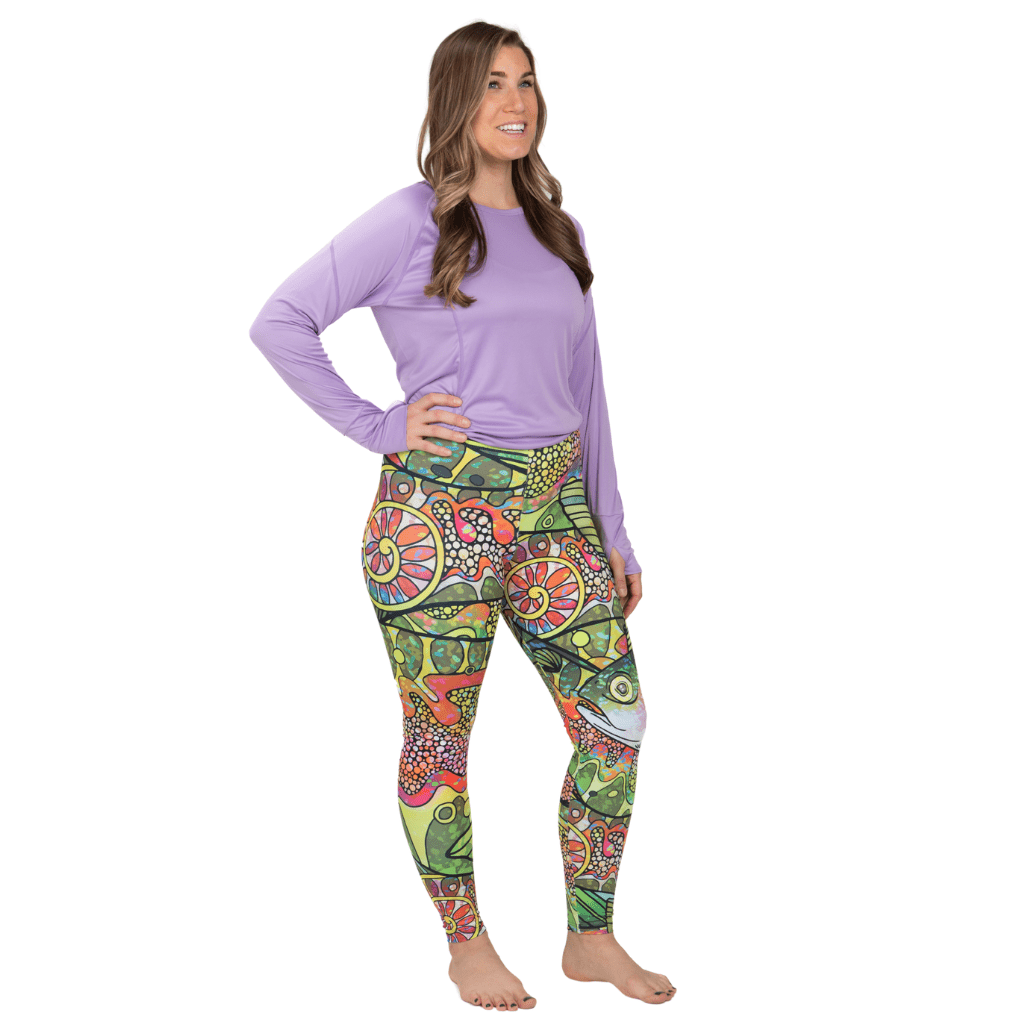 Troutrageous Rainbow Signature Leggings - FisheWear