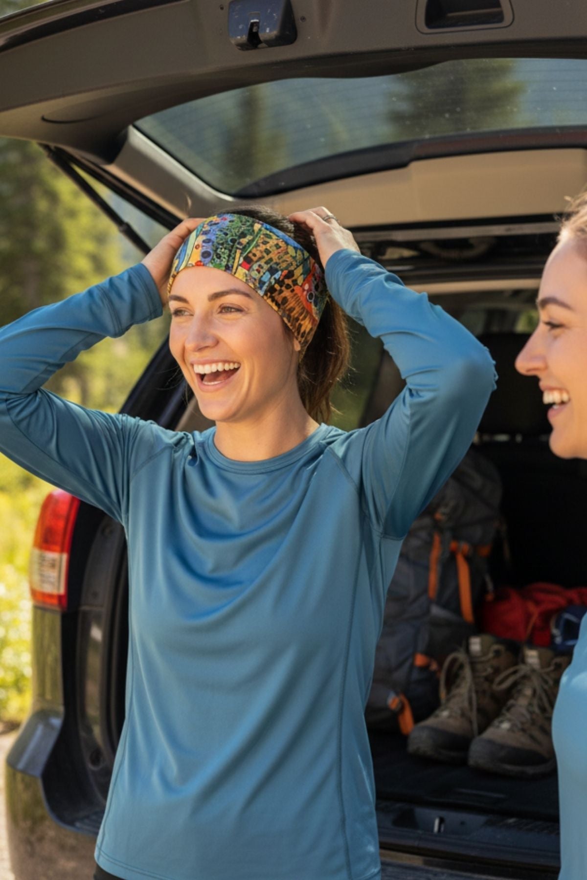 Unbound Brown Jersey Headband - FisheWear