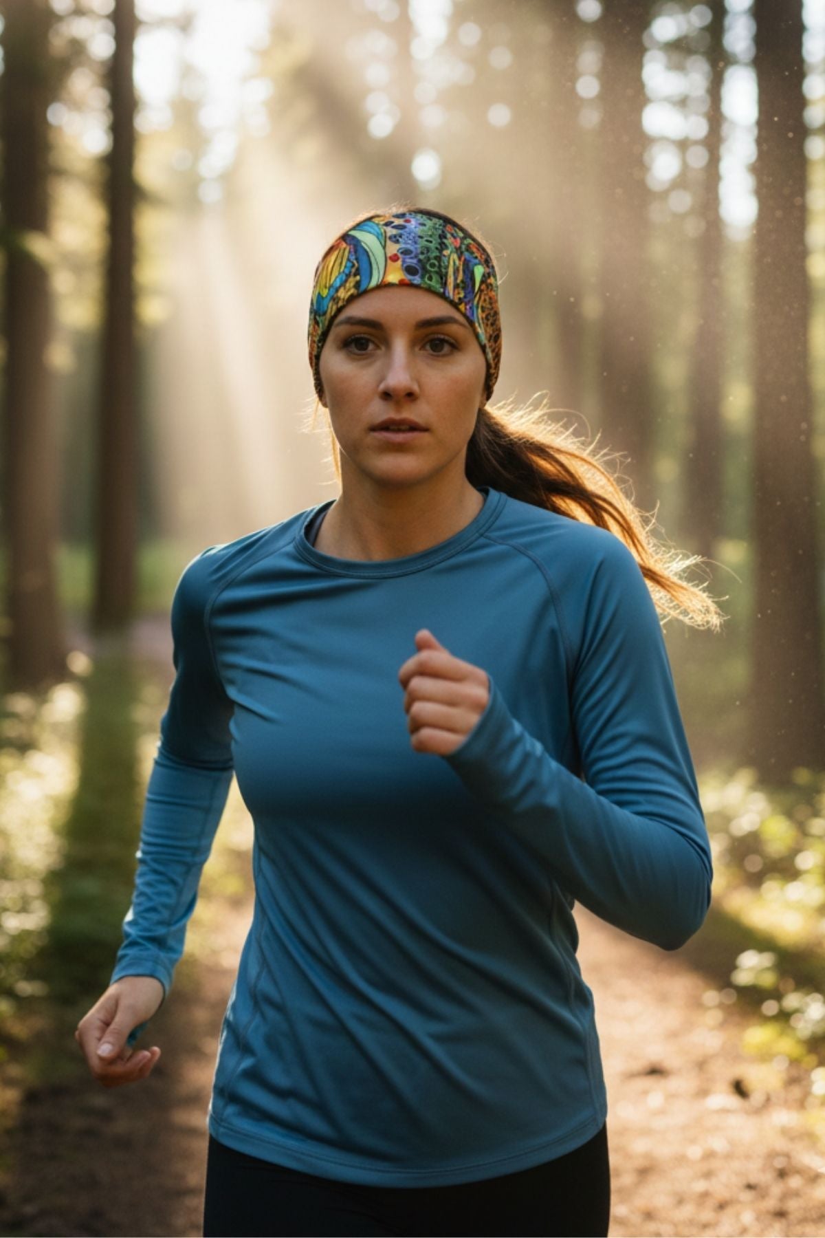 Unbound Brown Jersey Headband - FisheWear