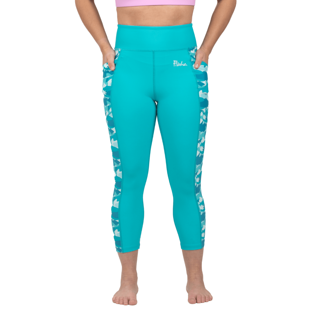 Water Camo Pocket Capri Leggings - FisheWear