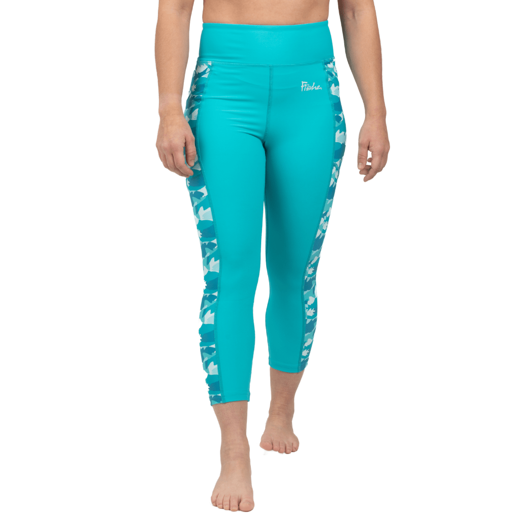 Water Camo Pocket Capri Leggings - FisheWear