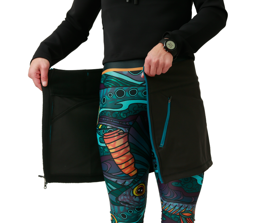 Skirt side zipper fishe wear allagash softshell fleece-lined