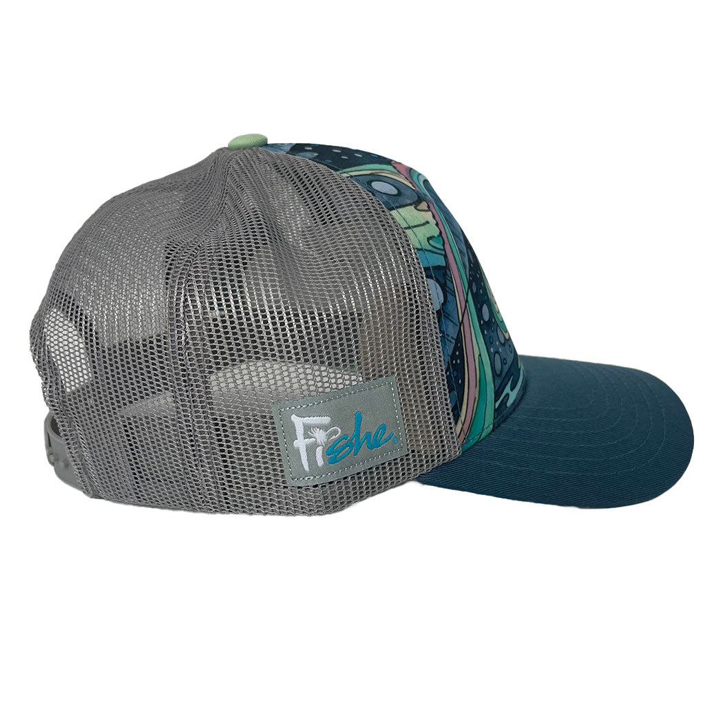 HaliBorealis Abstract Trucker Hat - FisheWear